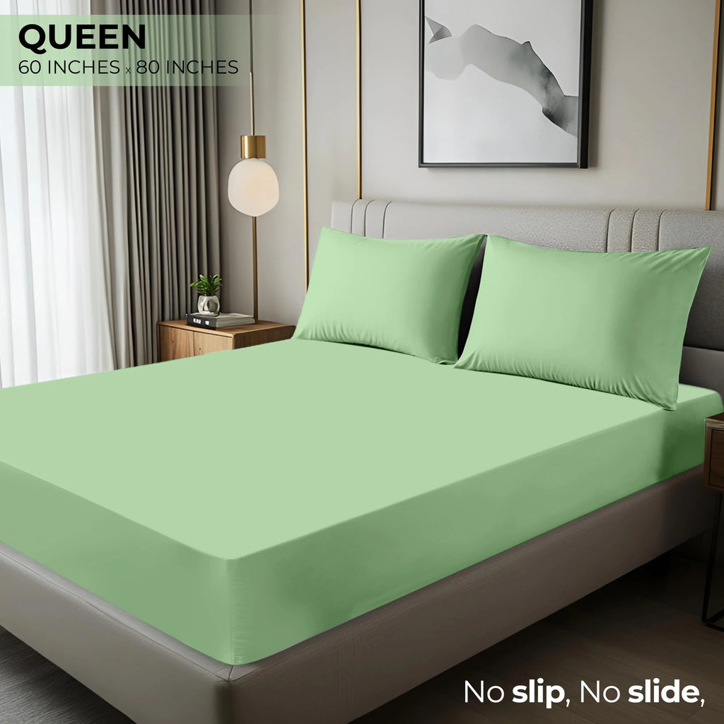Queen Size 14 Inch Deep Pocket Microfiber Fitted Sheet G9593