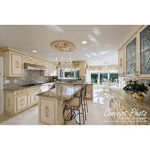 9x22OD x 4 1/8x22ID x 5/8x22P Ceiling Medallion, Hand-Painted Gobi Desert Crackle K160690