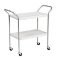 White 2 Tier Serving Cart M123