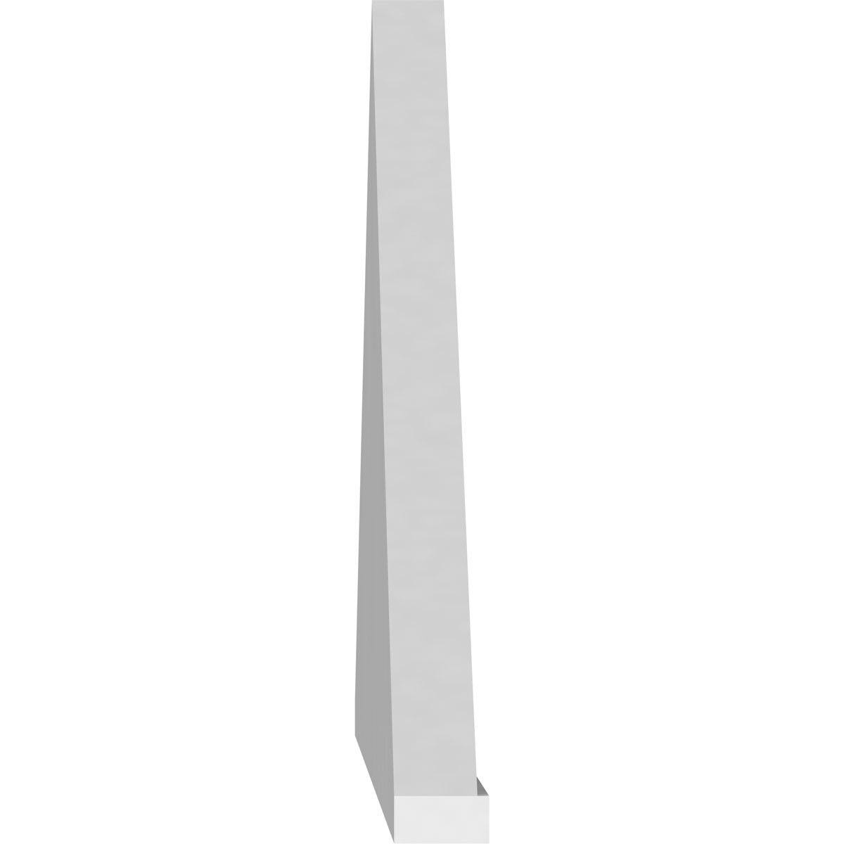 Peaked Cap 3 Spoke PVC Pediment U7112