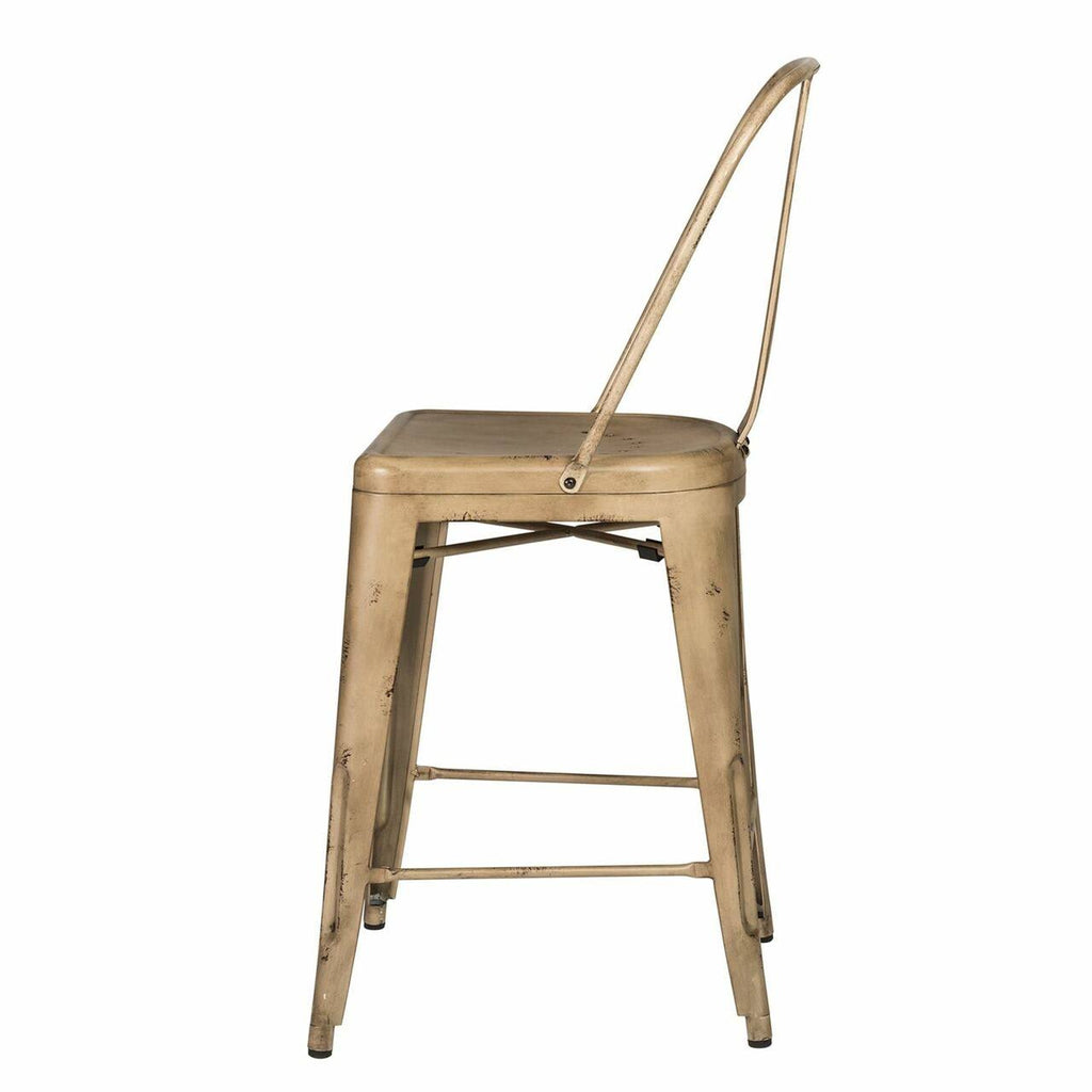 Vintage Cream Bow Back Counter Chair H954305