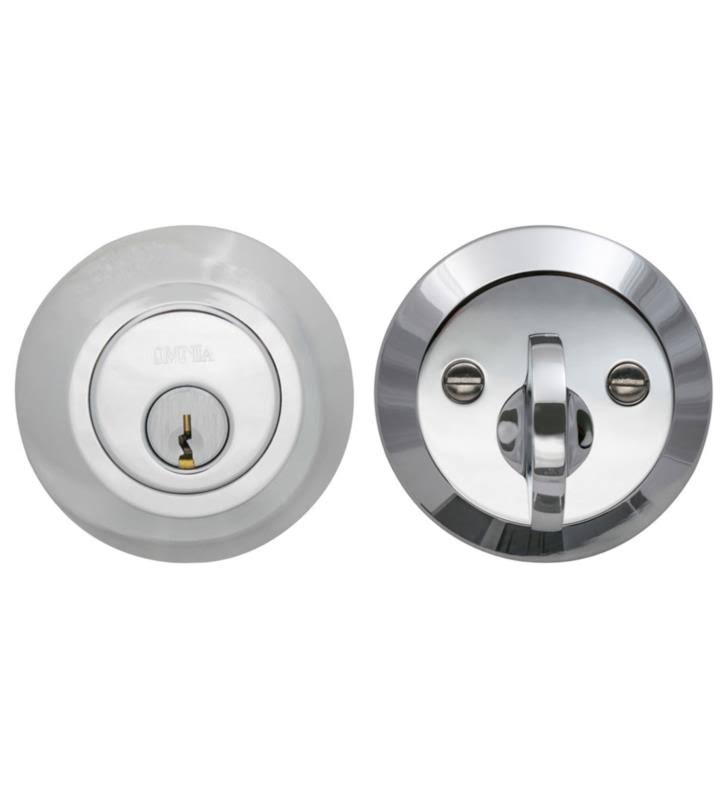 Single Cylinder Auxiliary Deadbolt Satin Nickel C873