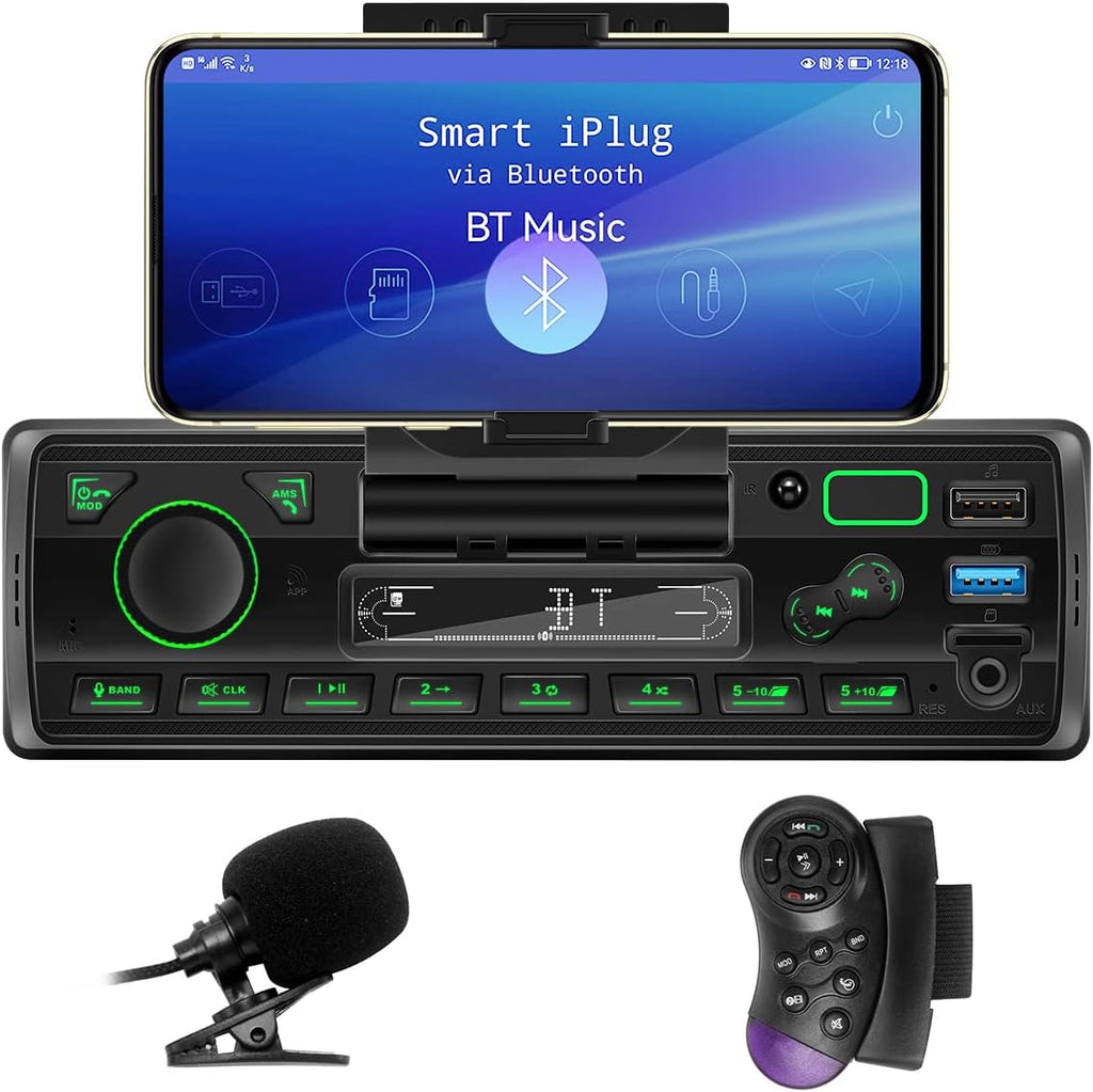 Single Din Car Stereo with Bluetooth MP3 Player, Pack of 2 X14764