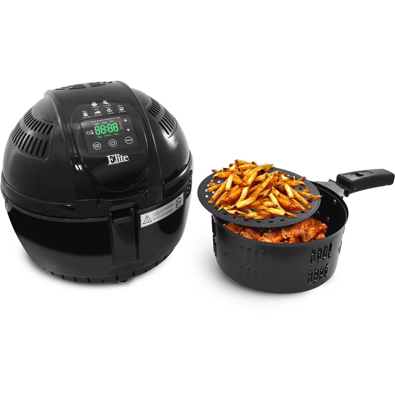 3.5-Quart Digital Air Fryer Black S152