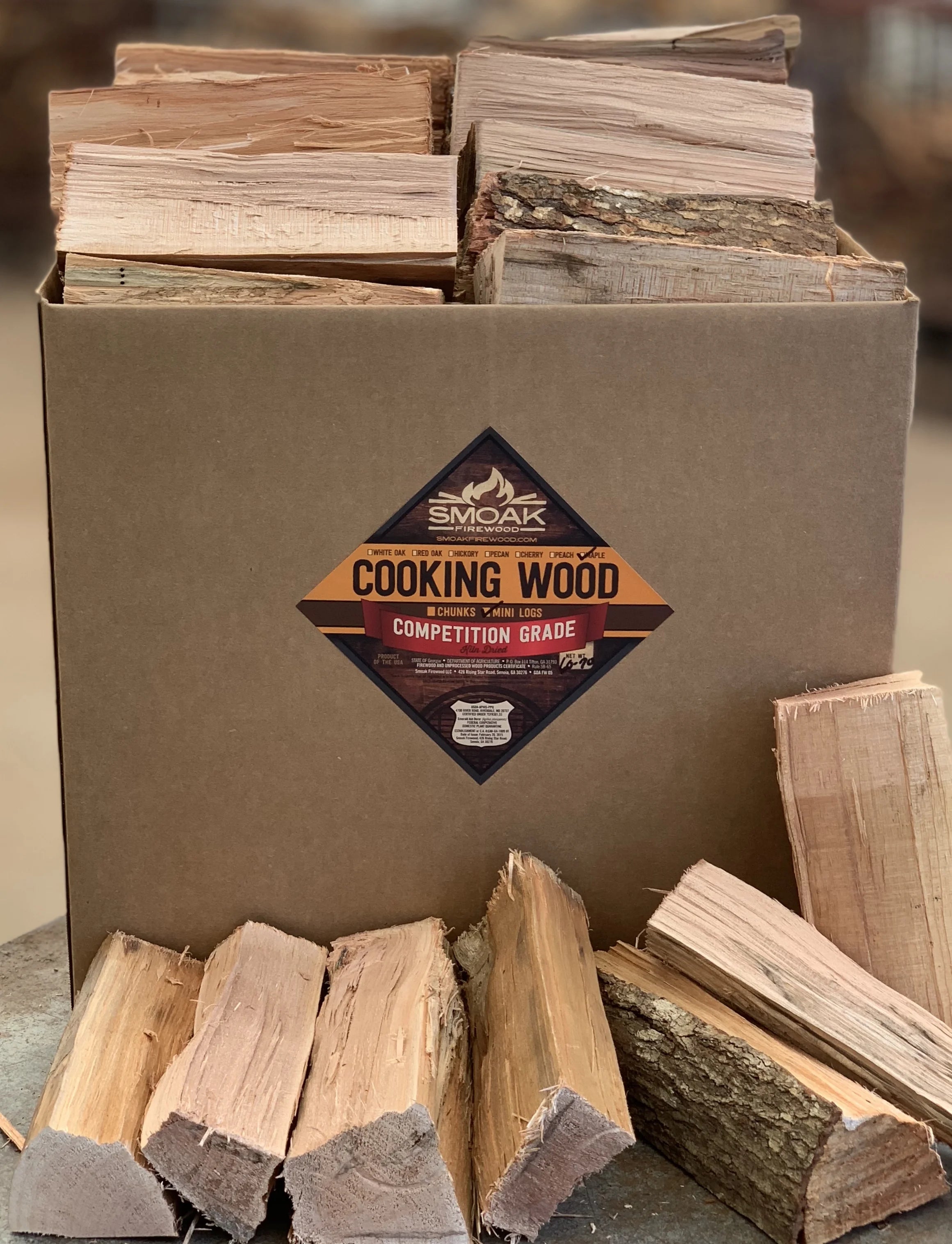 Maple Mini Logs Firewood 60-70lbs P210894