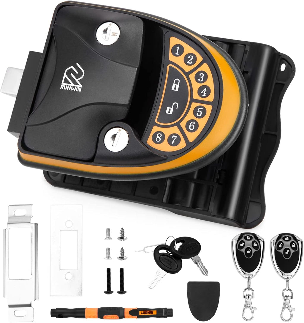 Zinc Alloy Trailer Door Lock with Double Deadbolt (Black) C4566