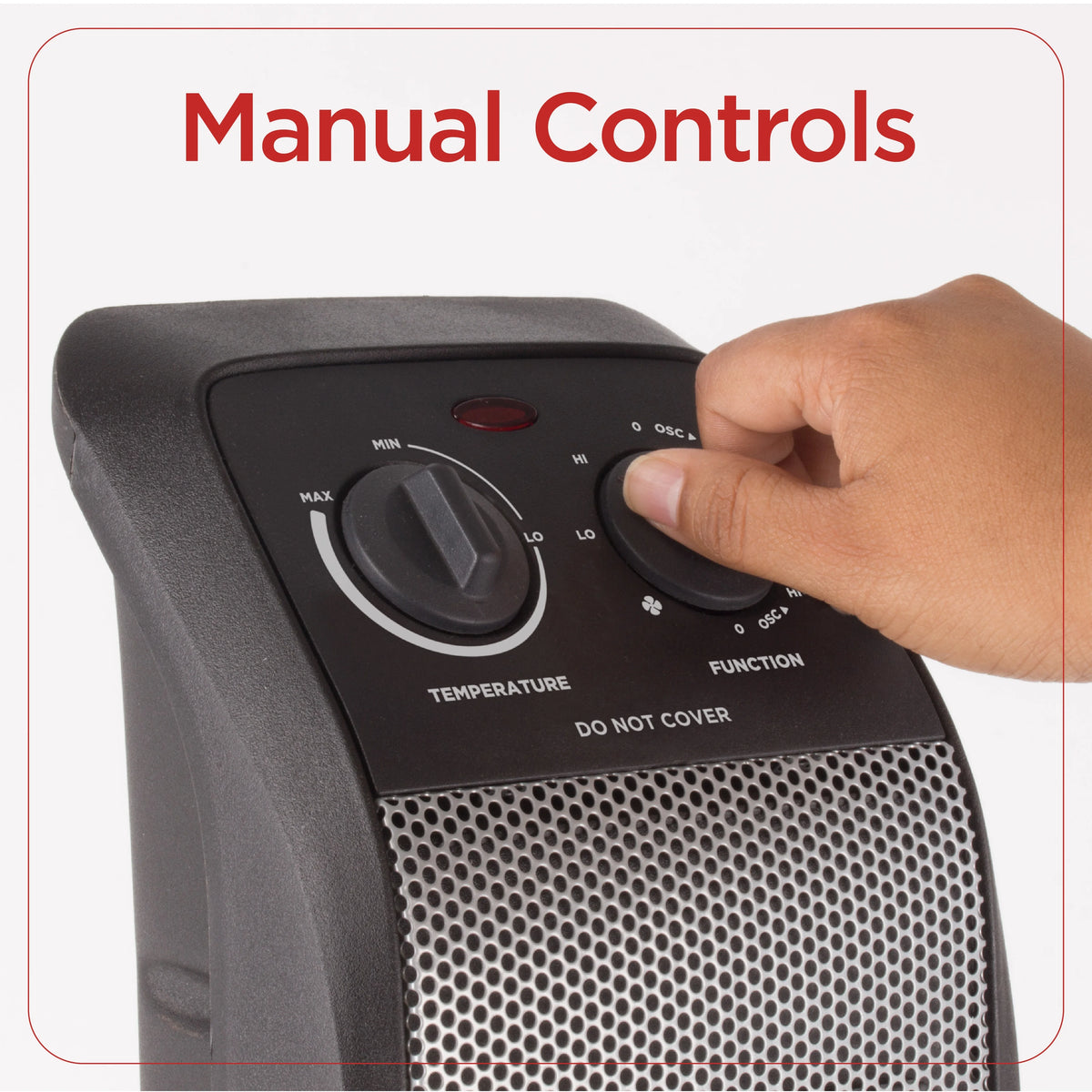 Black Oscillating Ceramic Tower Space Heater Z424