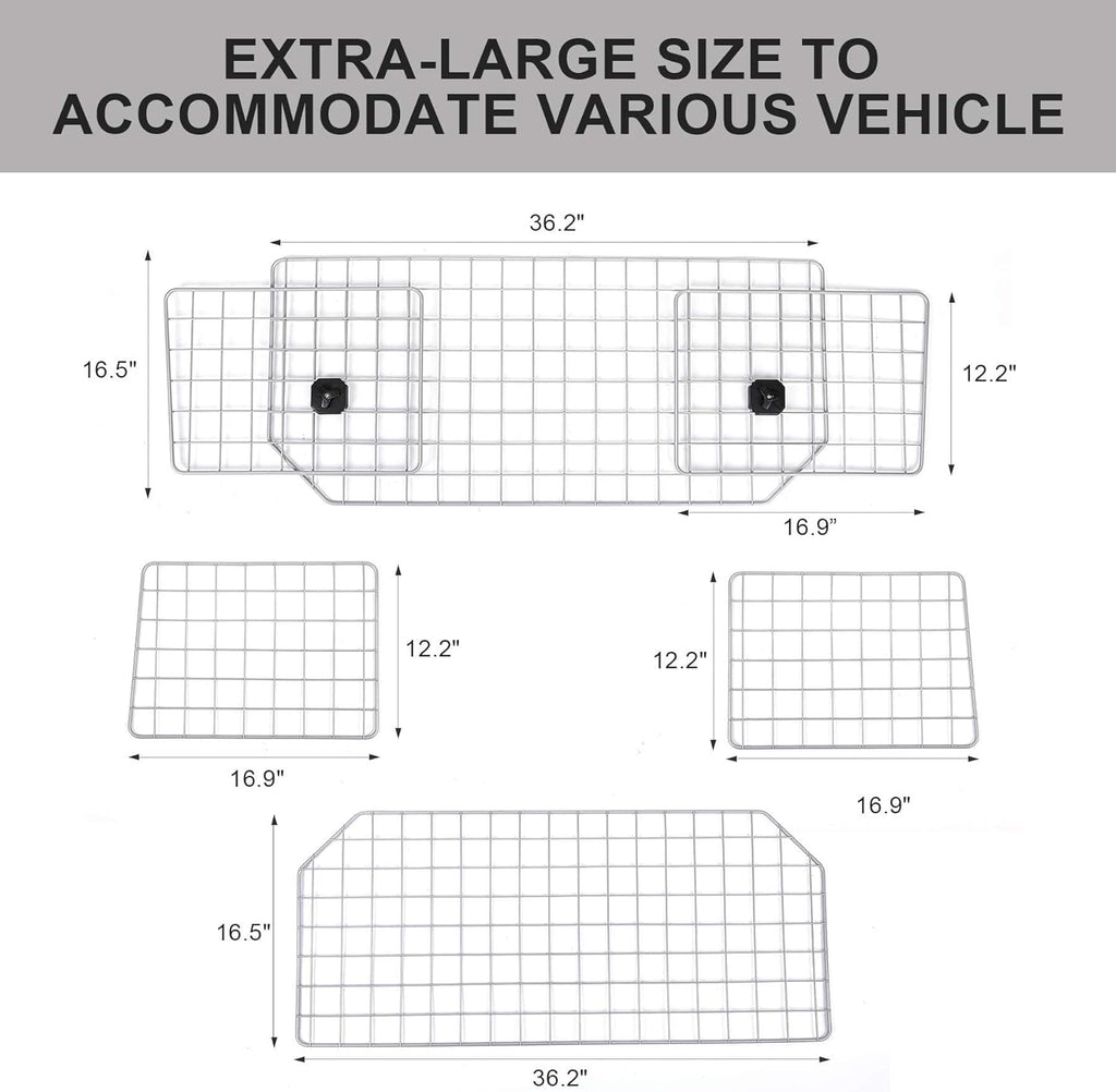 Heavy-Duty Adjustable Wire Mesh Pet Barrier W759117