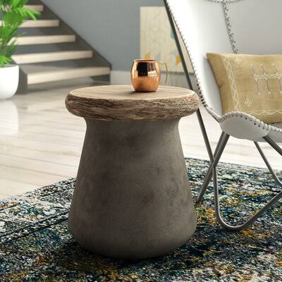 Dark Gray End Table A1522