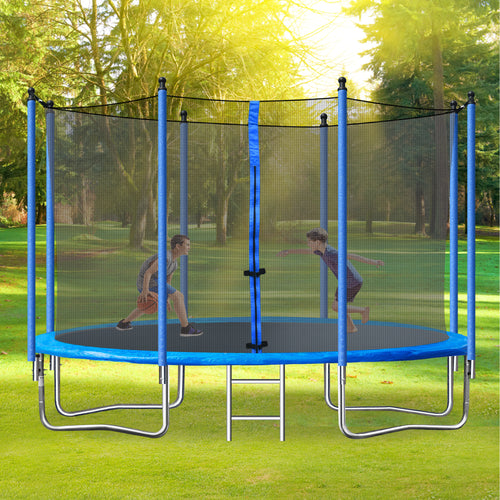 10FT Exercise Trampoline with Safety Enclosure Net X812
