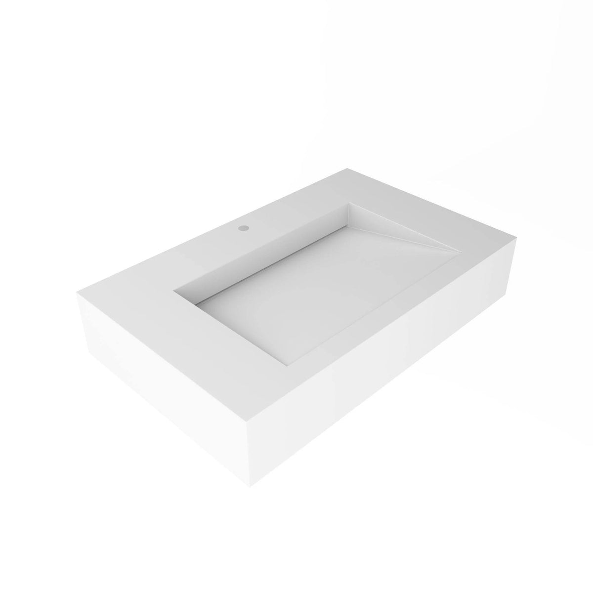 48 No Faucet Hole Grey Wall-Mounted Sink T703707
