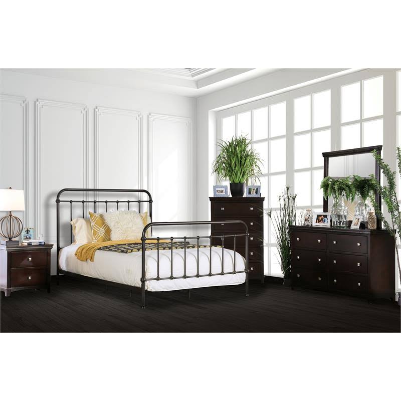 Dark Bronze Full Metal Spindle Bed O8602
