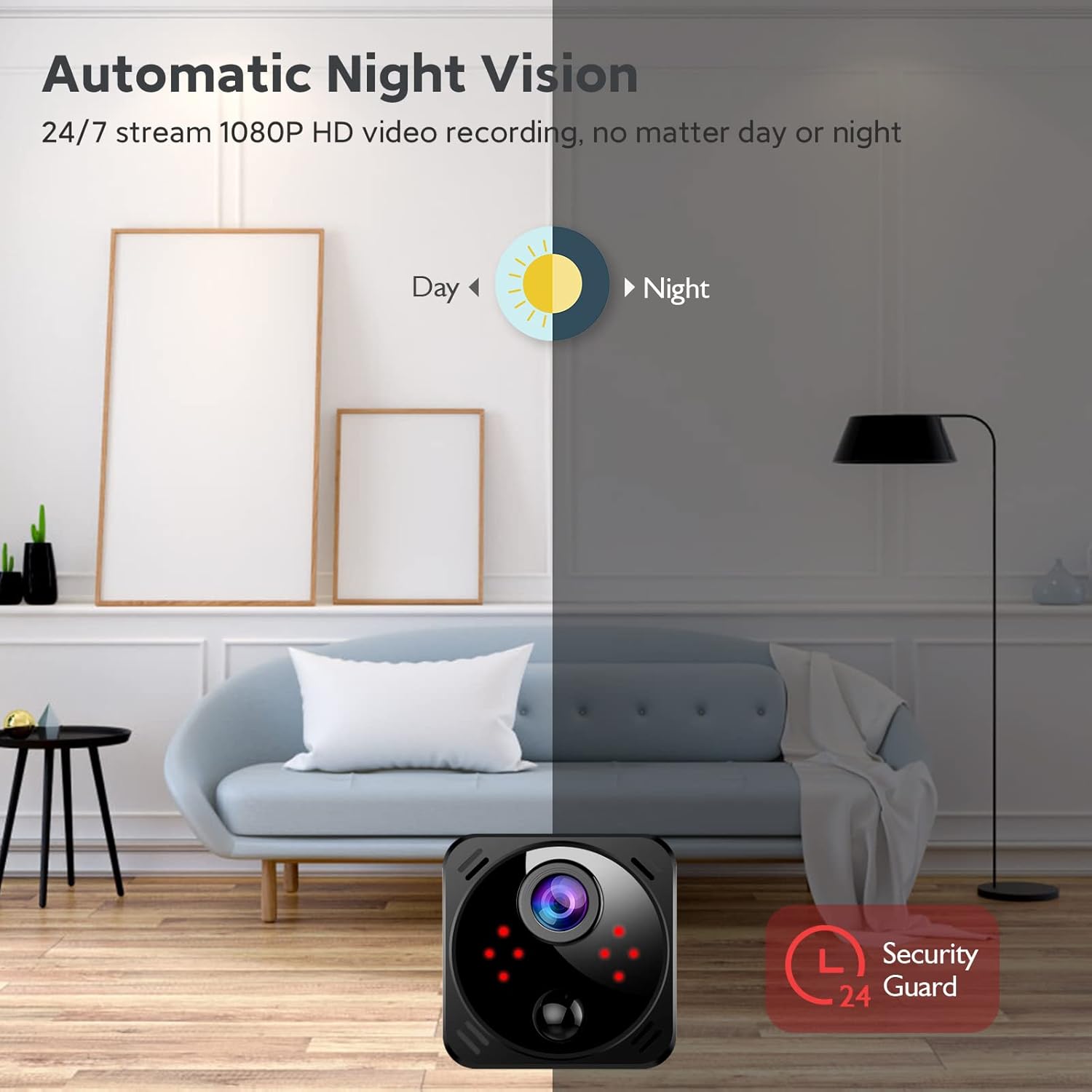 4K Mini Wireless Security Camera with Night Vision and Motion Detection B117920
