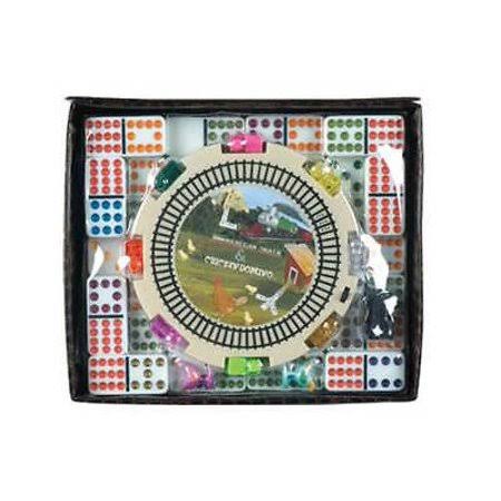 White Double Twelve Dominoes Mexican Train Set Z919519