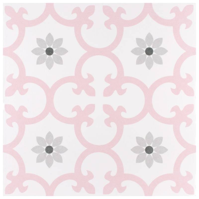 10x22 Square Encaustic Floor and Wall Tile Q638
