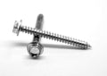 14-10 x 3/4 Sheet Metal Screw Hex Washer 7/16 AF Head Type A Low Carbon Steel Zinc Plated D325