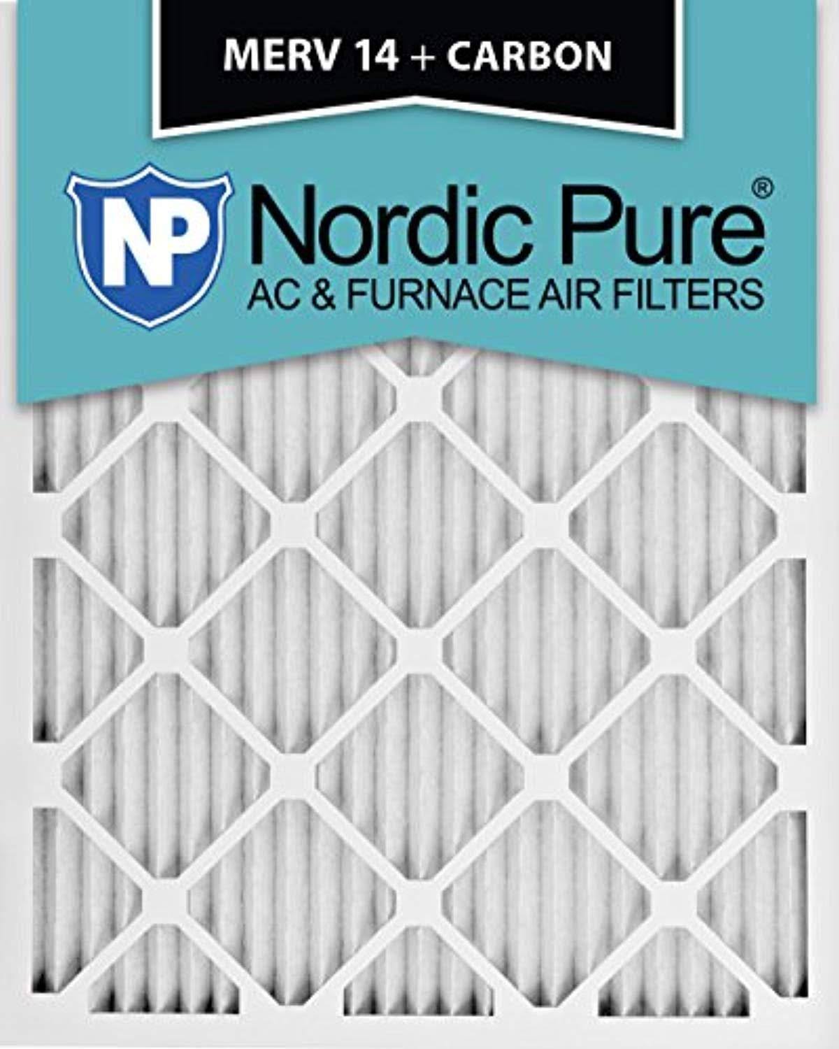14x24x1 MERV 14 Carbon AC Furnace Air Filters Qty 6 S156