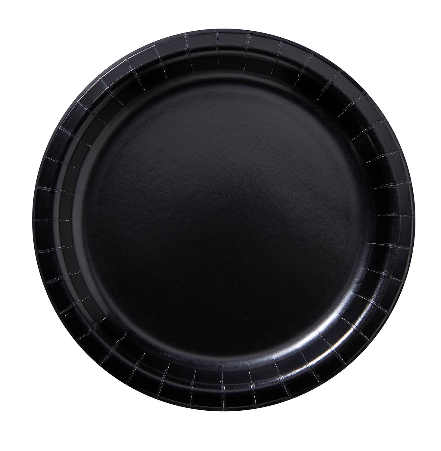 Black Paper Plate H2373