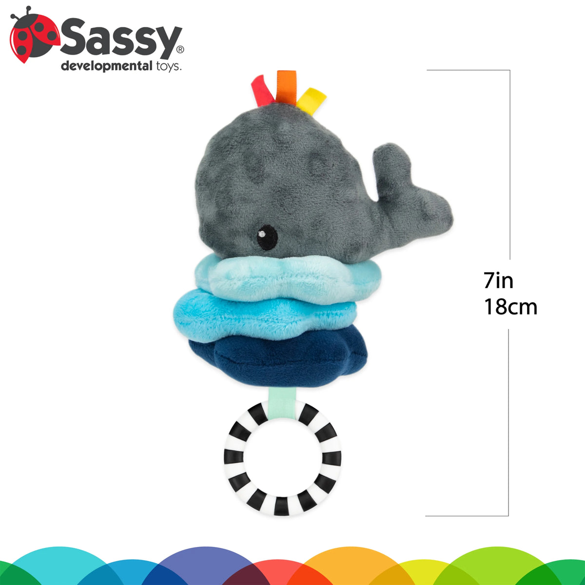 Sensory Pull Down Stroller Toy with Vibrating Upward Motion K124