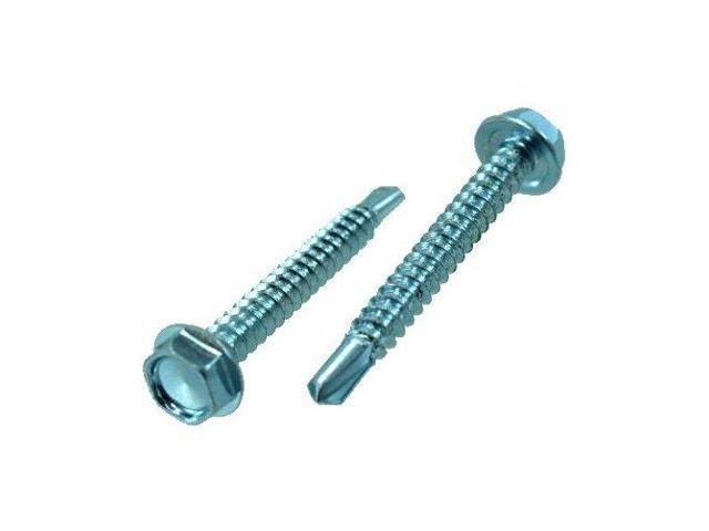 Zinc Plated Hex Head Drill & Tap Screws (Case of 3,000) B9417