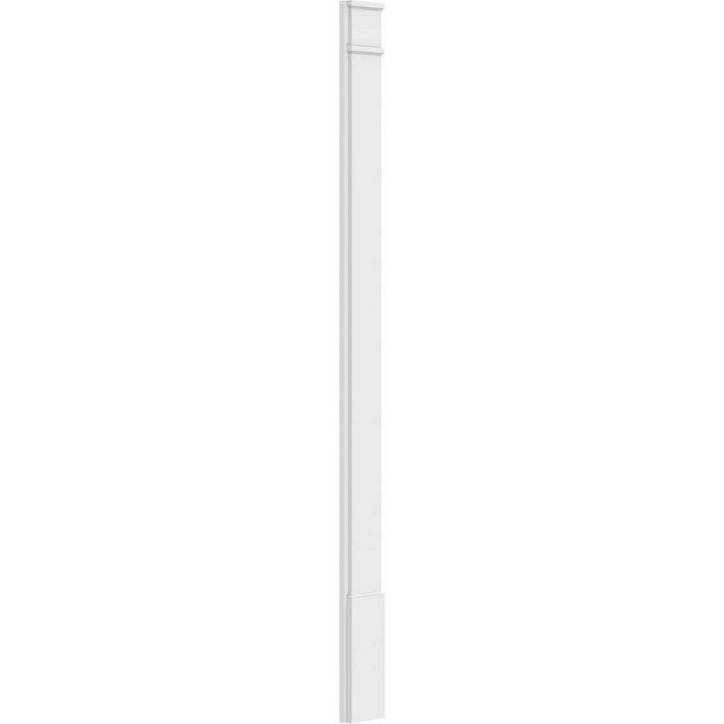 Plain PVC Pilaster with Standard Capital and Base (Pair) D1559