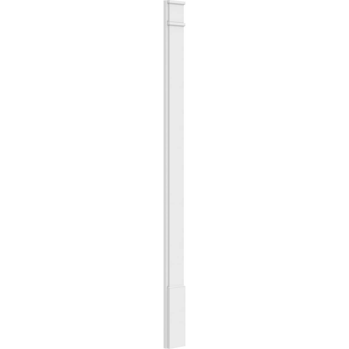 Plain PVC Pilaster with Standard Capital and Base (Pair) D1559