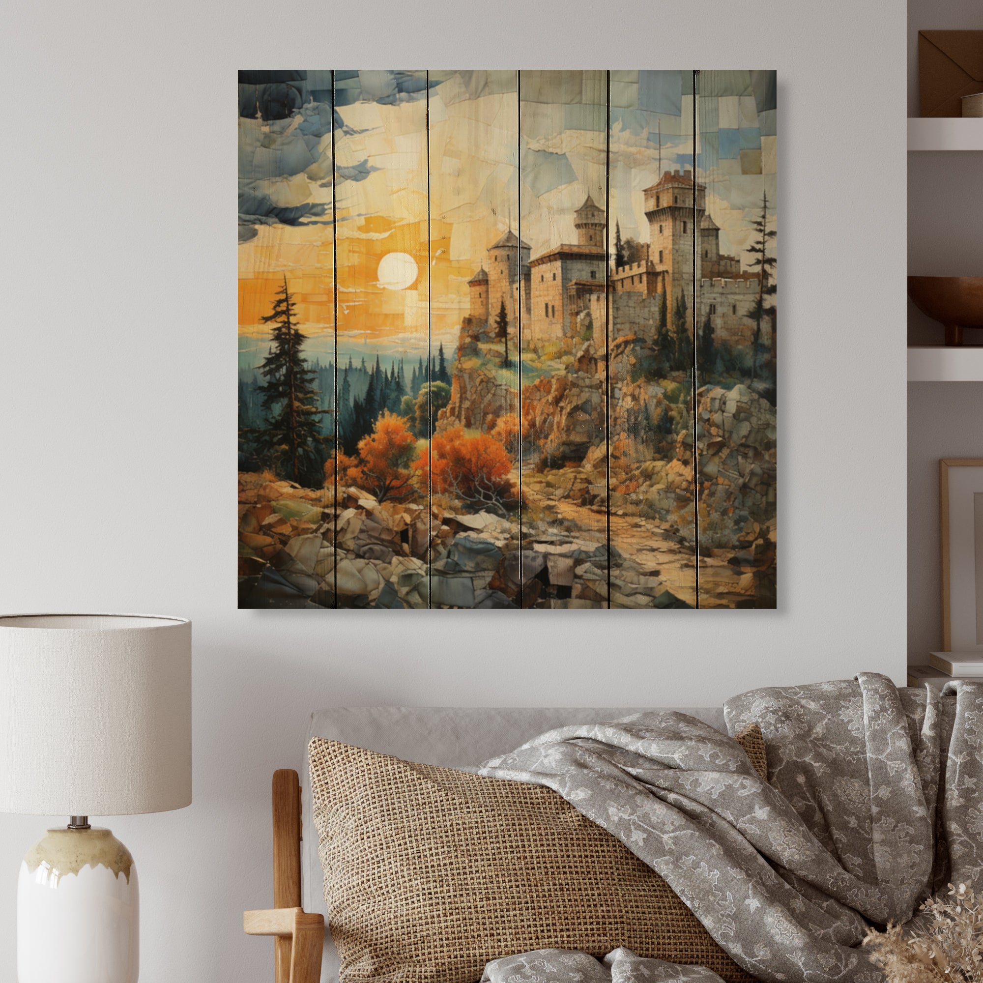 Natural Pine Wood Landscapes Print H828160