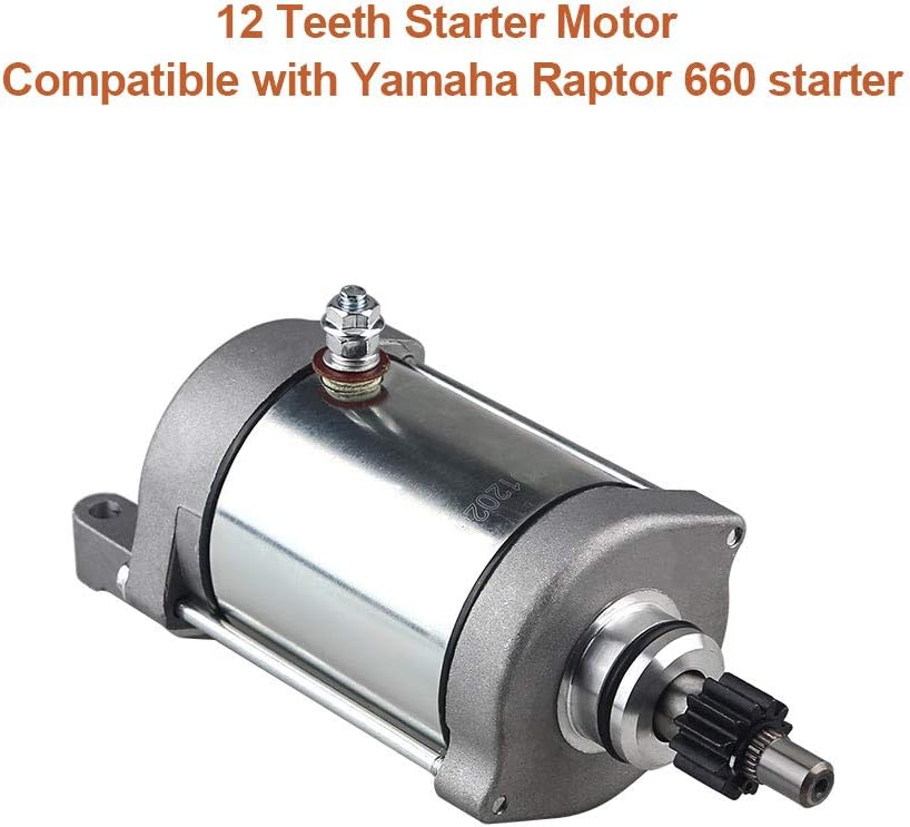 Starter Compatible with Yamaha Raptor 660 2001-2005 Pack of 2 J8397