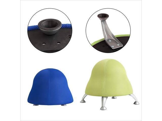 Orange Polyester Mesh Ball Chair X3058