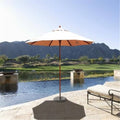 7.5 ft. Dark Wood Cafe Umbrella X3915