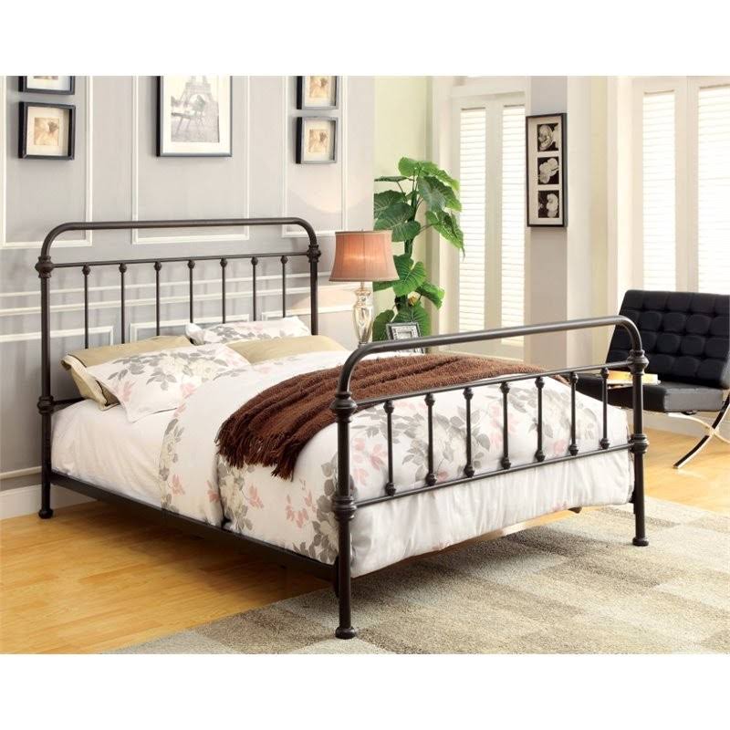 Dark Bronze Full Metal Spindle Bed O8602