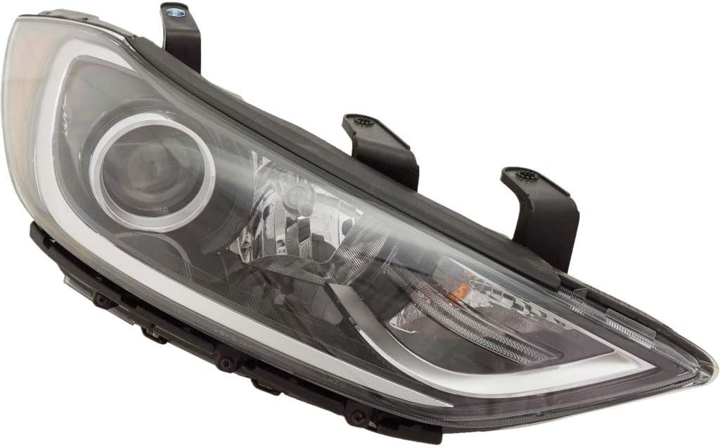 Passenger Side Headlight for Hyundai Elantra 2017 2018 K707