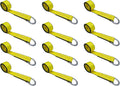 2 in x 10’ O-Ring Trailer Tie Down Lasso Strap (Green, 10 - Pack) Y458