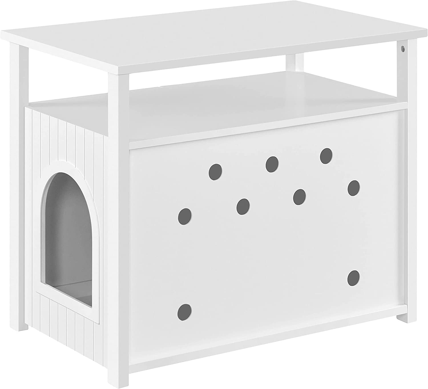 Cat Litter Box Enclosure with Storage Shelf T608531