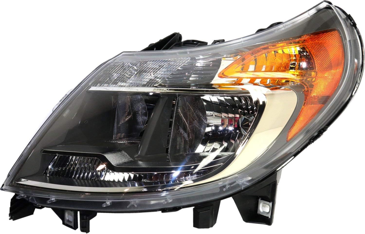 Headlight Set of 2 Clear Lens Halogen Composite V7277