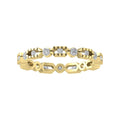 14K Yellow Gold Diamond Eternity Band Ring N2480