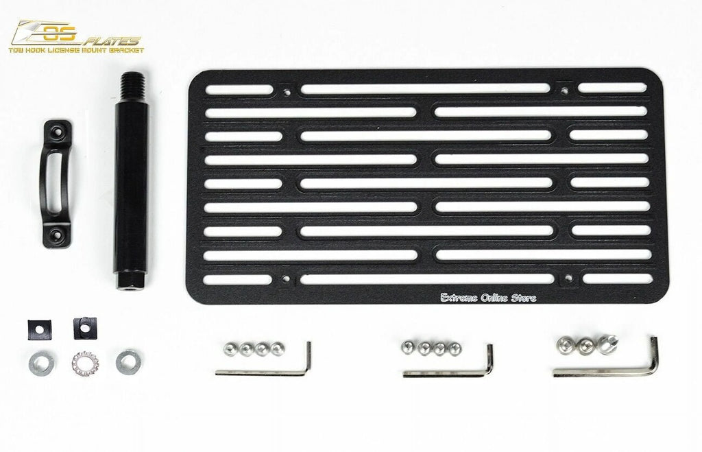 Front Bumper Tow Hook License Plate Relocator Mount Bracket A7656
