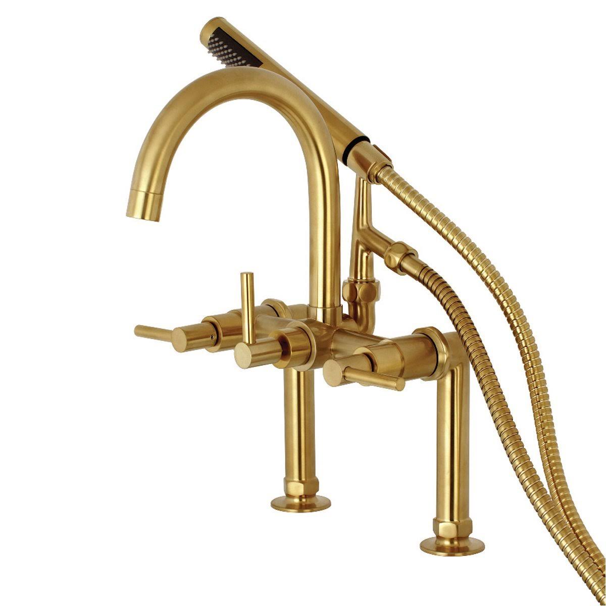Oil Rubbed Bronze Deck Mount Clawfoot Tub Faucet M300