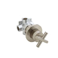 Brushed Nickel Three-Way In-Wall Diverter with Cross Handle G232