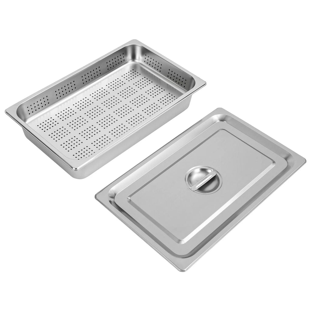 Full Size Perforated Stainless Steel Steam Table Food Pan L6421