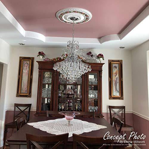 9x22OD x 4 1/8x22ID x 5/8x22P Ceiling Medallion, Hand-Painted Gobi Desert Crackle K160690
