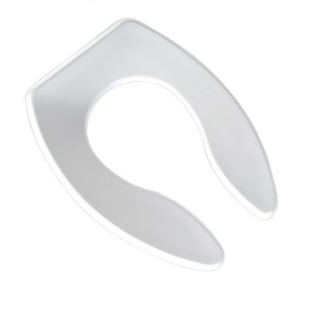 White Elongated Toilet Seat with Stainless Steel Hinges K1320