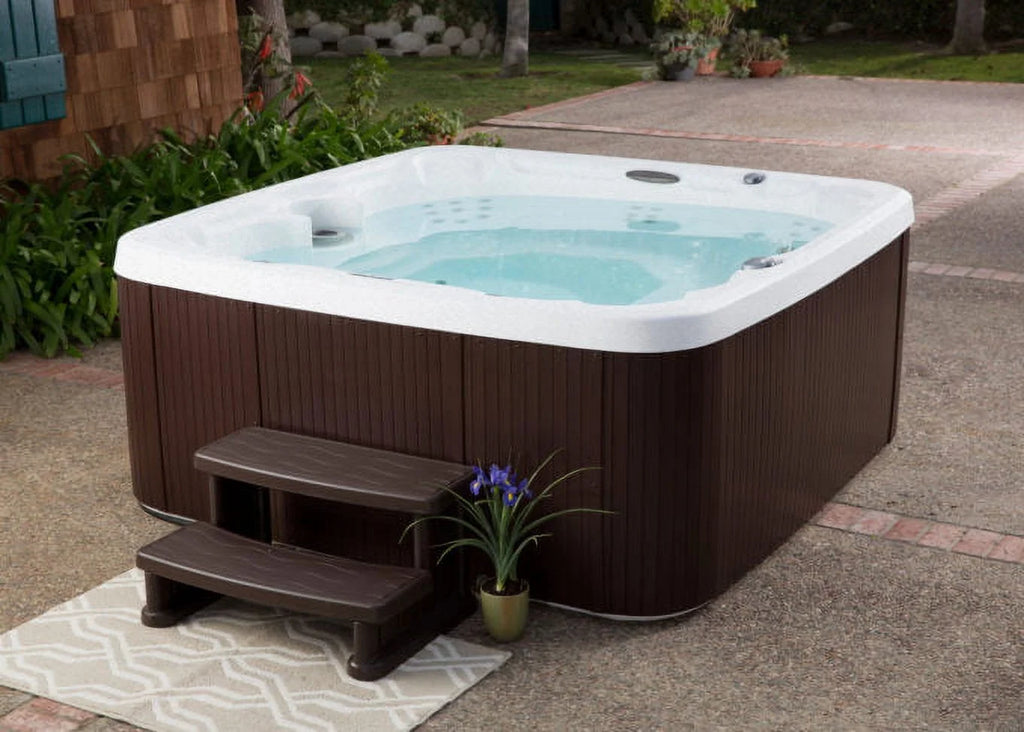 7 Person 65-Jet 220v Hot Tub with Tub Cover and Spa Step G5625