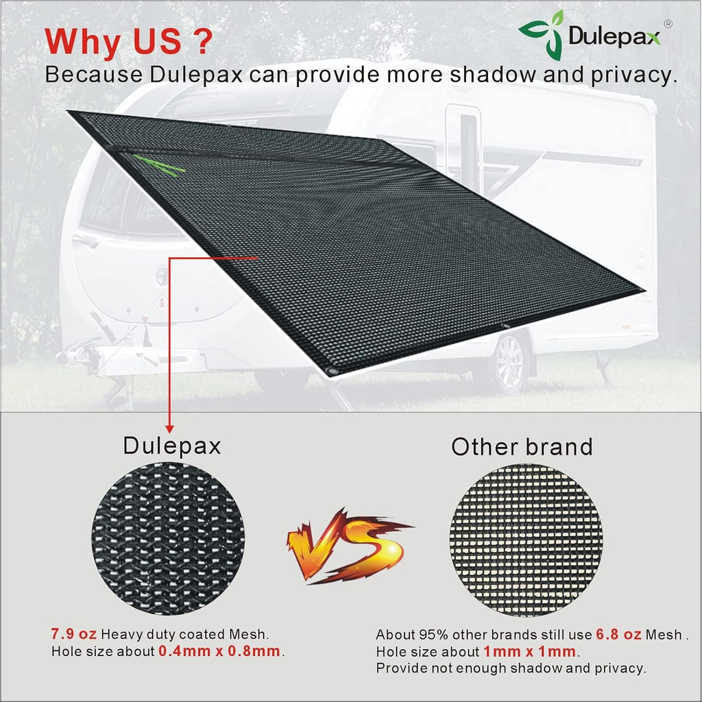 RV Awning Shade Screen 8'X15'3'' with Zipper D632273