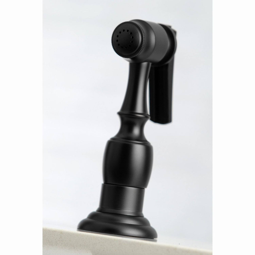 Polished Chrome Kitchen Faucet with Side Sprayer V893650
