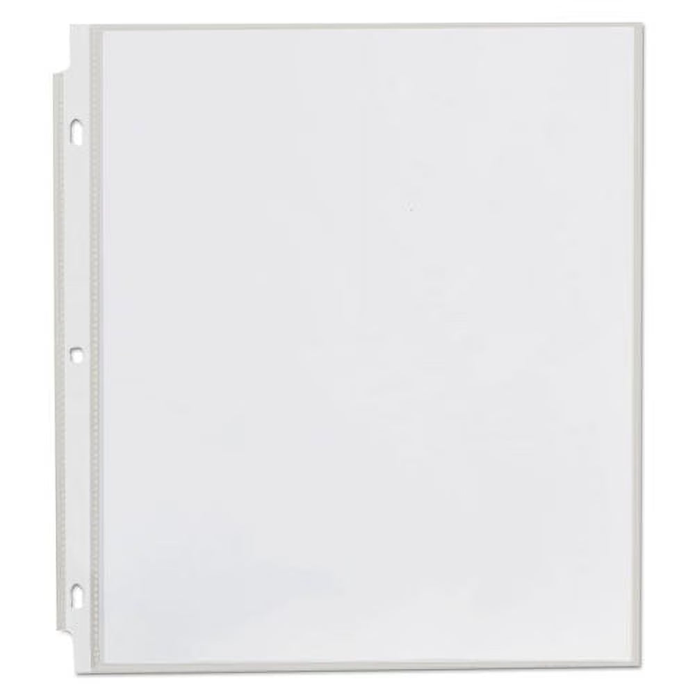 Clear Letter Poly Sheet Protectors, 100/box Q271155