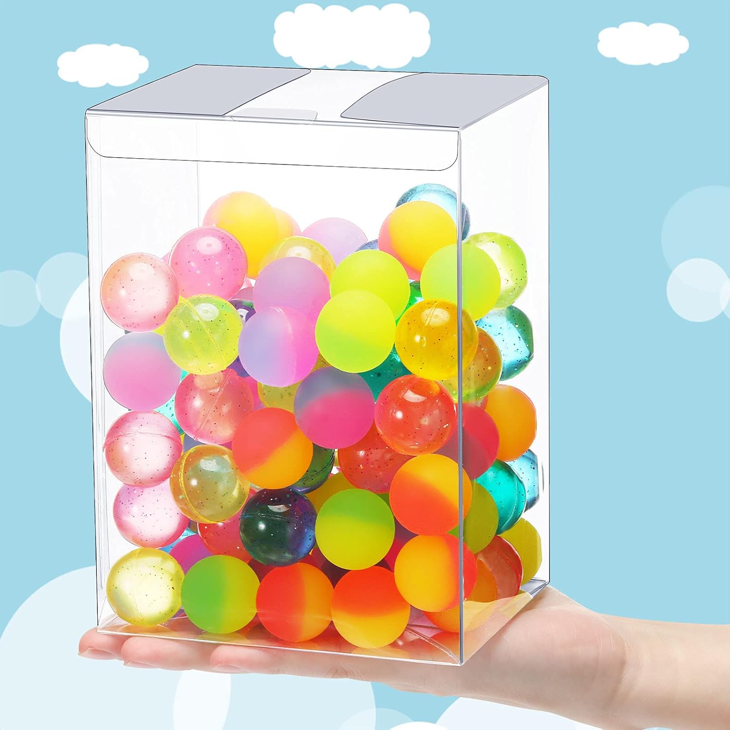 30 Pieces Clear Plastic Toy Protector Case 4-Inch Display Box P4820