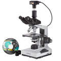 Trinocular Biological Compound Microscope with Plan Objectives and 14MP USB Digital Camera B554