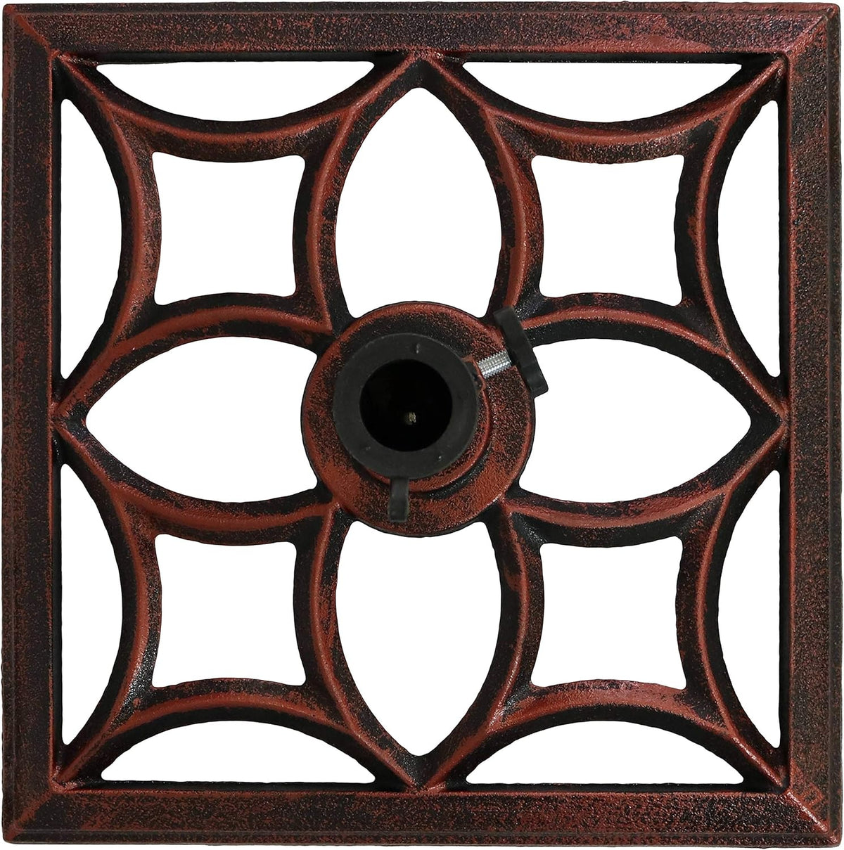 16-Inch Square Cast Iron Umbrella Base Stand Q8568