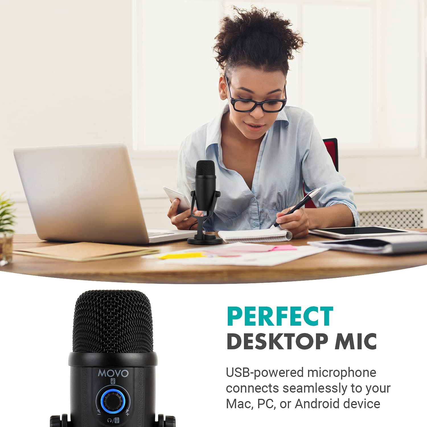 Mini Desktop USB Microphone for PC and Mac Computers A668